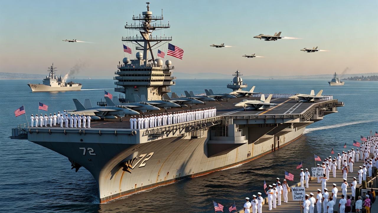 USS Abraham Lincoln Returns Home After Grueling Iran-Linked Deployment
