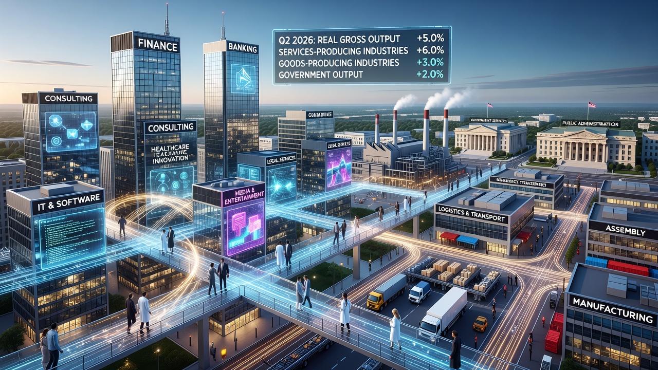 Services and Government Spending Drive Broad Economic Growth Gain
