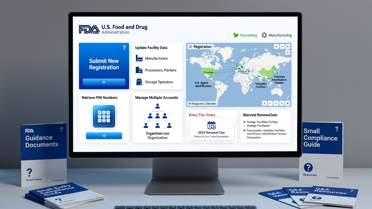 FDA Streamlines Food Facility Registration Through Digital Portal
