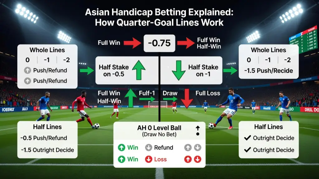 Asian Handicap Betting Explained: How Quarter-Goal Lines Work