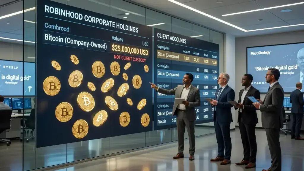 Robinhood Puts Bitcoin on Its Own Balance Sheet, Not Just Clients'
