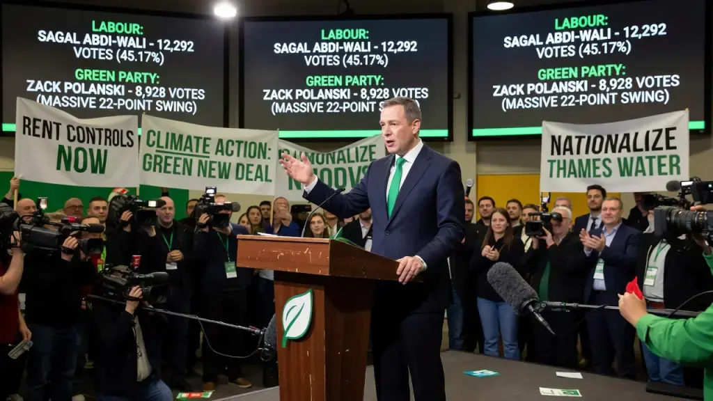 Polanski Vows to Stay On as Greens Leader After By-Election Loss